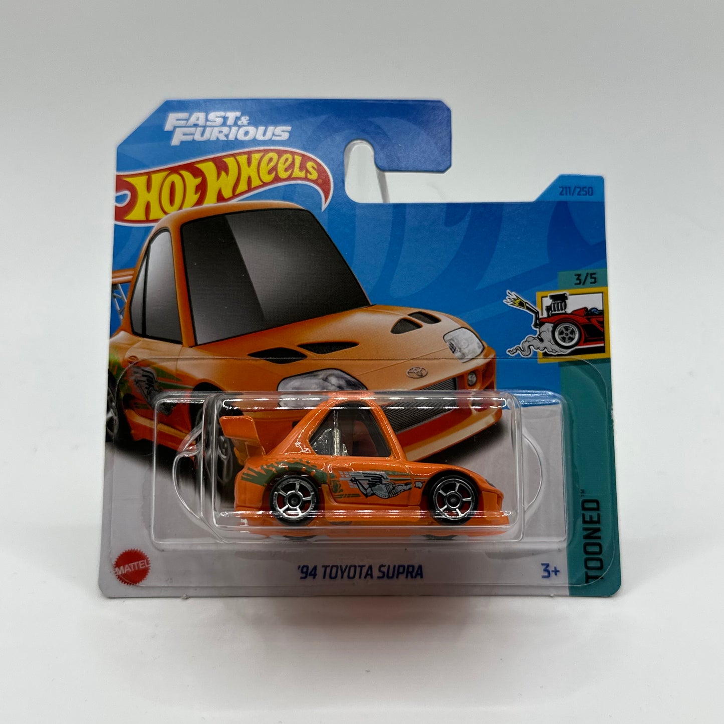 ‘94 Toyota Supra - TOONED 3/5 Hotwheels Mainline 211/250 FAST & FURIOUS