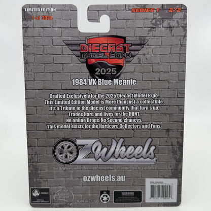 Custom VK Blue Meanie - DIECAST MODEL EXPO 2025 OZWHEELS “LIMITED TO 3024”pcs
