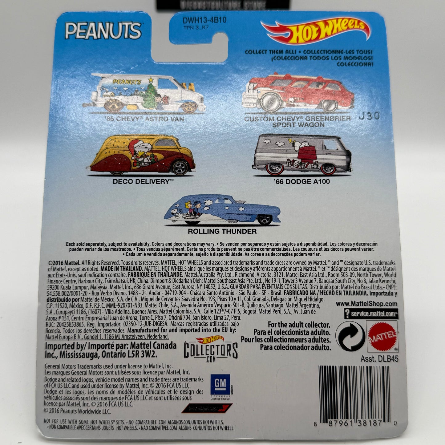 ‘66 Dodge A100 - PEANUTS SNOOPY Hotwheels Premium