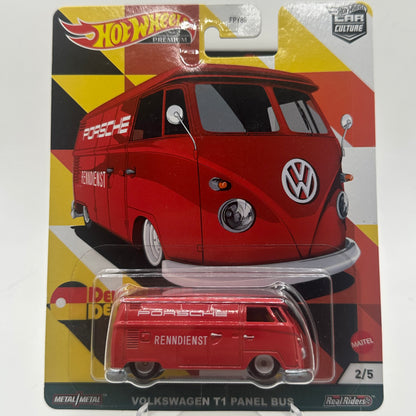 Volkswagen T1 Panel Bus - Deutschland Design 2/5 Hotwheels Premium Car Culture