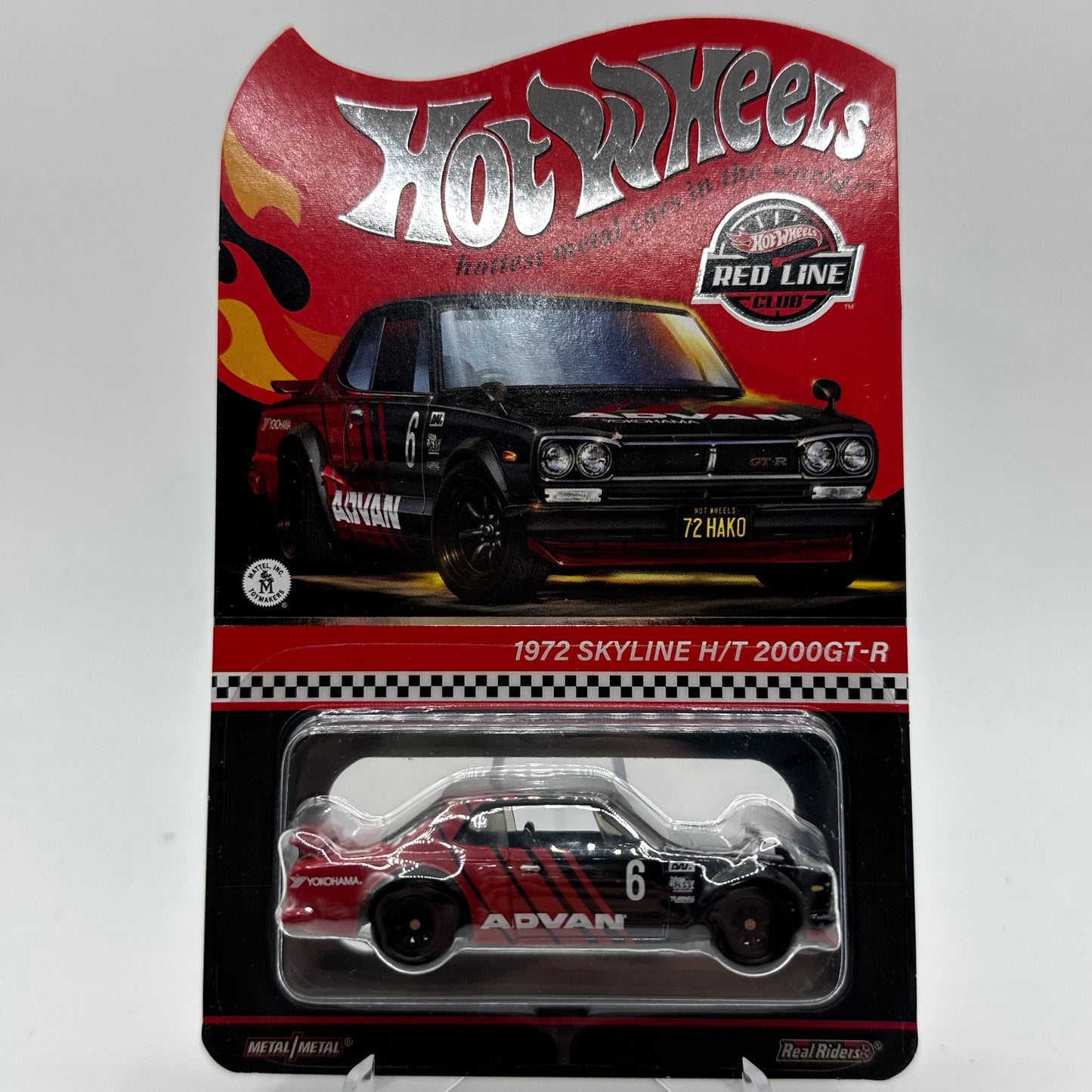 1972 Skyline H/T 2000GT-R ADVAN - Red Line Club Hotwheels RLC