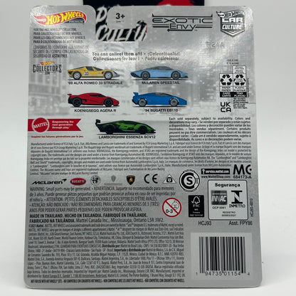 Lamborghini Essenza SCV12 - Exotic Envy *CHASE* 0/5 Hotwheels Premium