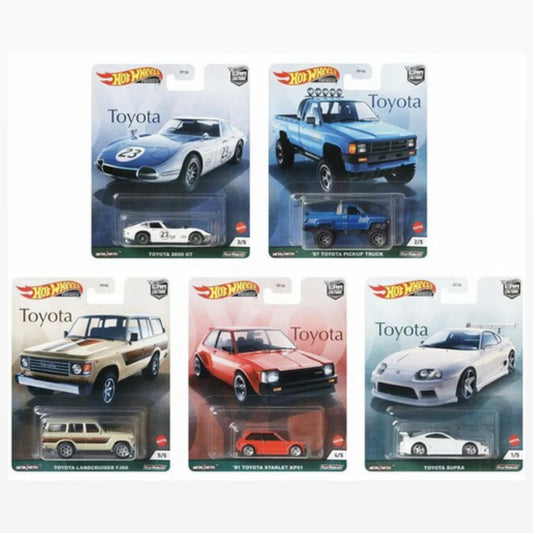 Toyota Set Hotwheels Premium Car Culture - COMPLETE SET OF 5