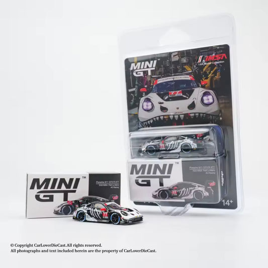 Porsche 911 GT3 R #77 AO Racing 2025 IMSA  Petit Le Mans MINIGT 1:64