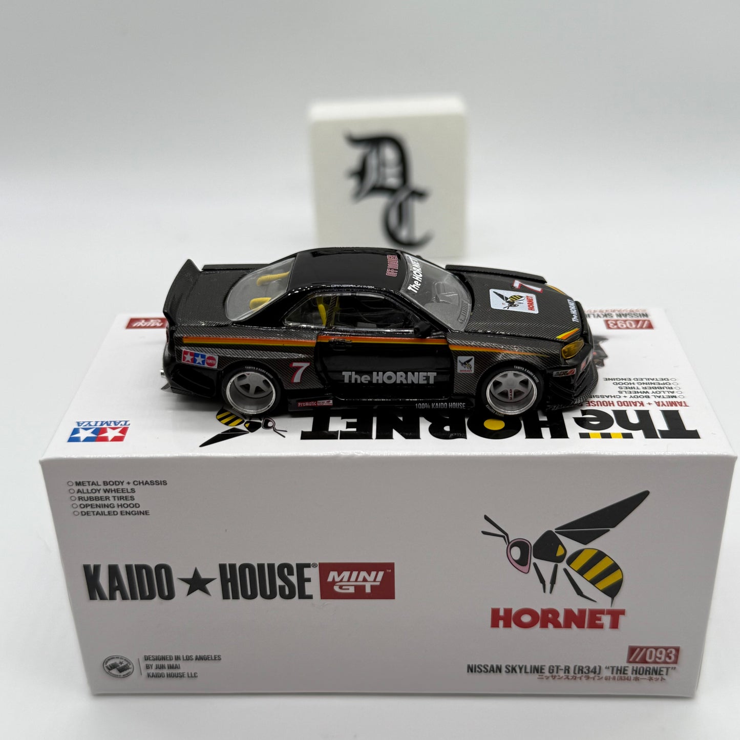 Nissan Slyline GT-R (R34) “The Hornet” //093 Kaido House x MiniGT *LOOSE*