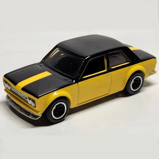 ‘71 Datsun 510 Bluebird - DISPLAY CASE EXCLUSIVE Yellow/Black *LOOSE* Sealed bag