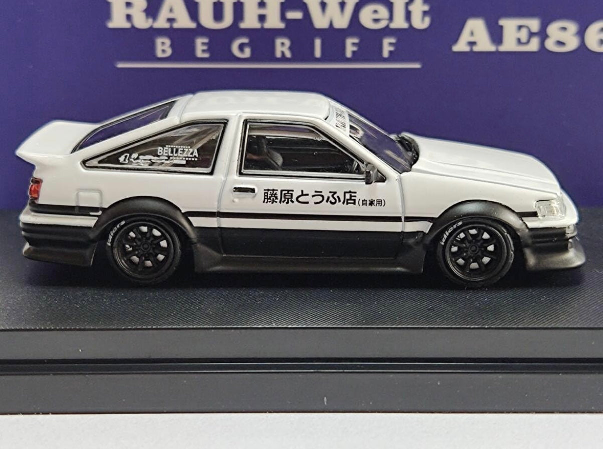 RWB AE86 Fujiwara Livery White Black LIMITED 499pcs