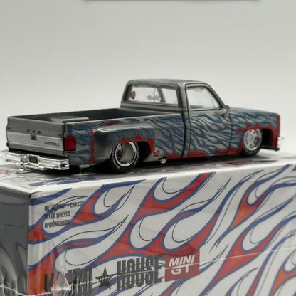 Chevrolet Silverado Dually On Fire *CHASE* //157 Kaido House x MiniGT