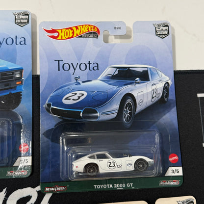 Toyota Set Hotwheels Premium Car Culture - COMPLETE SET OF 5