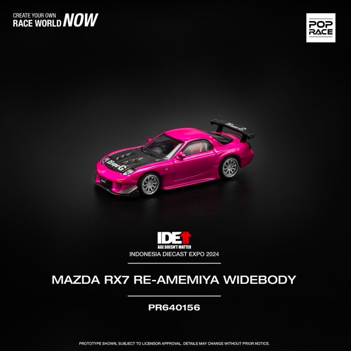 Indonesian Diecast Expo 2024 IDE11 POP RACE Exclusive Set of 3 Cars + Random Sized T-Shirt | Bundle