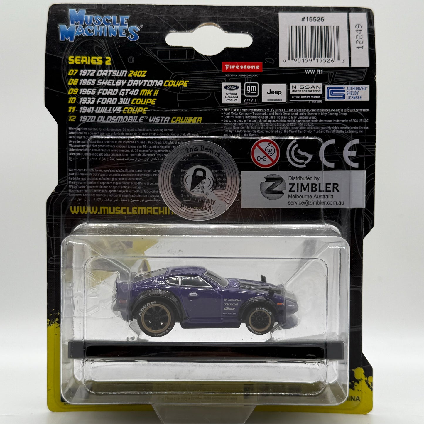 1972Datsun 240Z Model 07 - Muscle Machines MAISTO 1:64