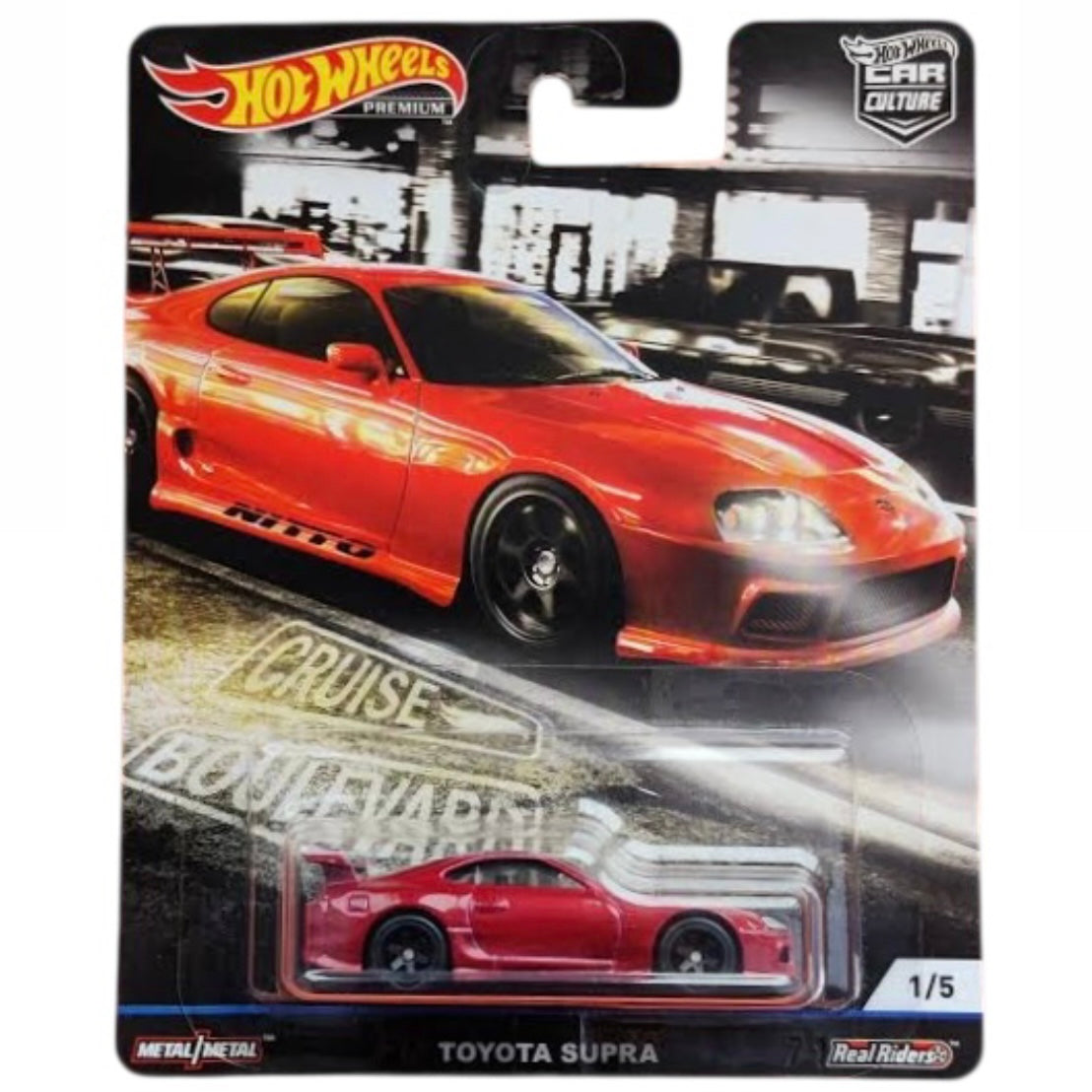 Toyota Supra - CRUISE BOULEVARD 1/5 Hotwheels Premium Car Culture