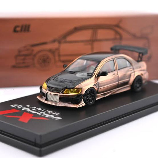 Mitsubishi Lancer Evo IX Bronze with Carbon Hood - CM Model