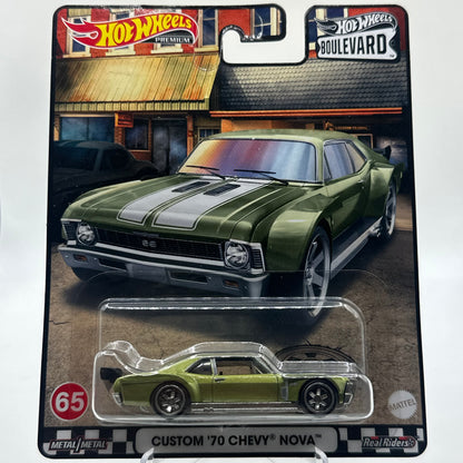 Custom ‘70 Chevy Nova - Boulevard #65 Hotwheels Premium