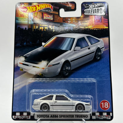 Toyota AE86 Sprinter Trueno Boulevard #18 Hotwheels Premium