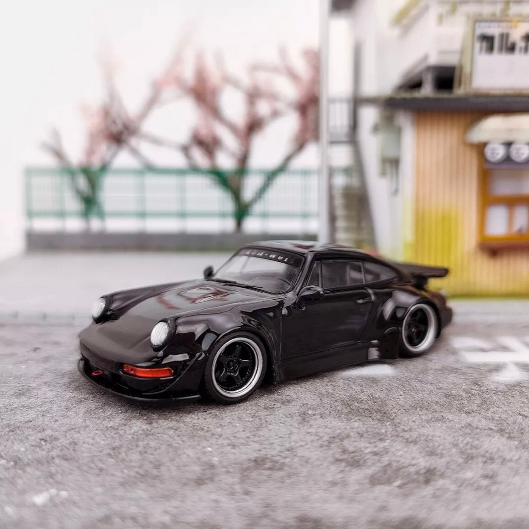 PORSCHE RWB 964 (DUCKTAIL BLACK) ONLY 299pcs Made - 1/64