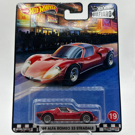 ‘69 Alfa Romeo 33 Stradale #19 Boulevard Hotwheels Premium