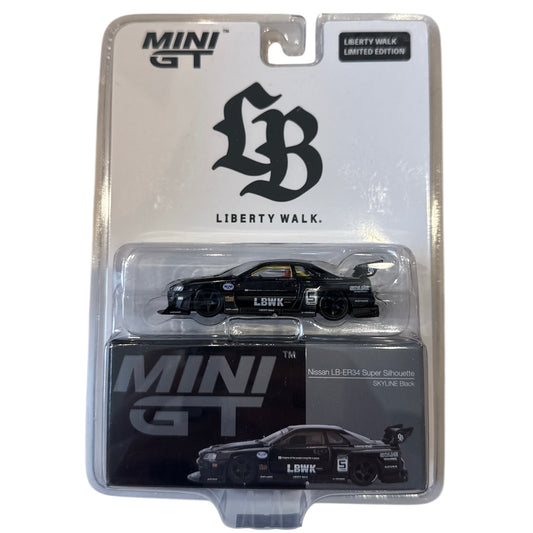 Nissan LB-ER34 Super Silhouette Black *LBWK EXCLUSIVE* Blister