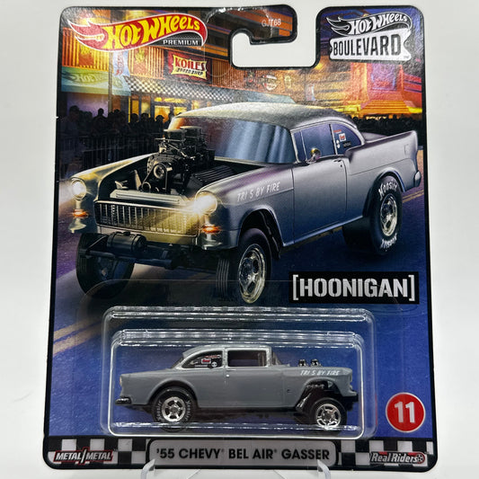 ‘55 Chevy Bel Air Gasser Boulevard #11 Hotwheels Premium