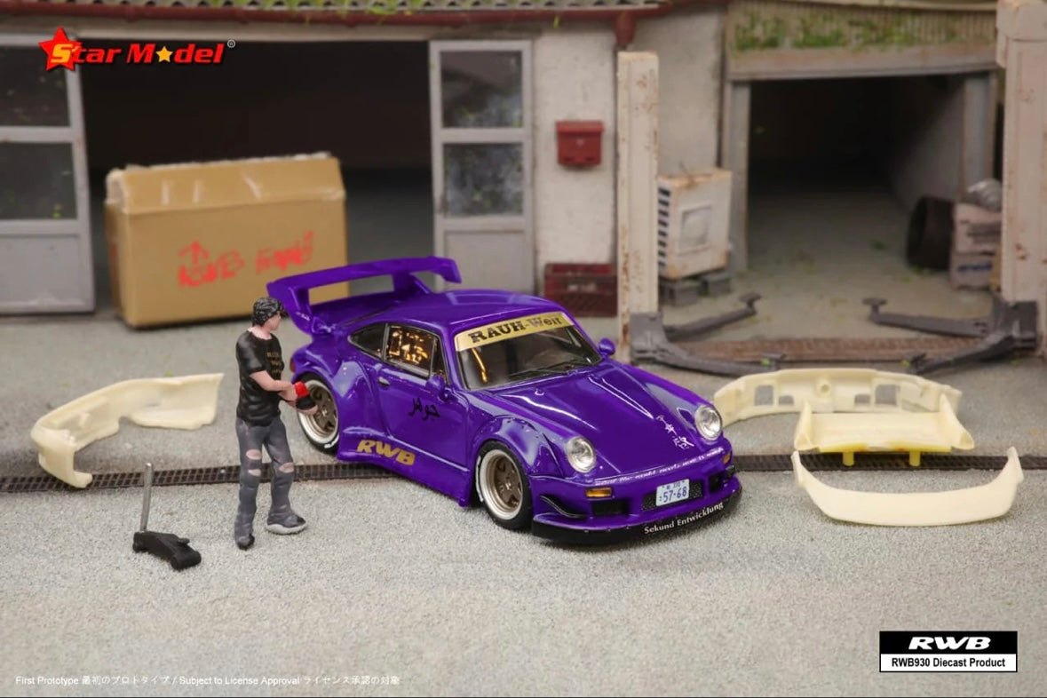 Model Model Rwb 930 PORSCHE 930 RWB GT WING PURPLE - STAR MODEL Limited Release – Diecast ...