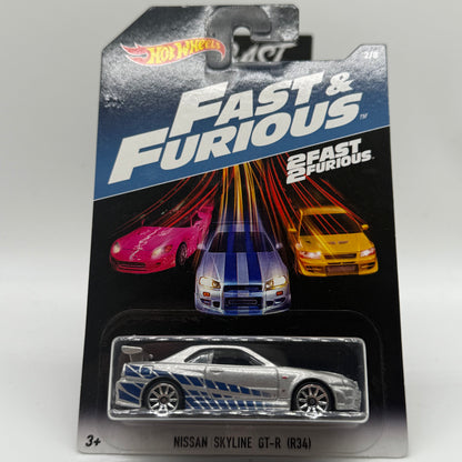 Nissan Skyline Brian’s R34 - 2Fast 2Furious Hotwheels Mainline 2016 Release FAST & FURIOUS