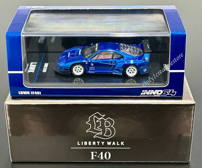 Ferrari F40 Chrome Black *CHASE* (Blue Chrome) - Inno64