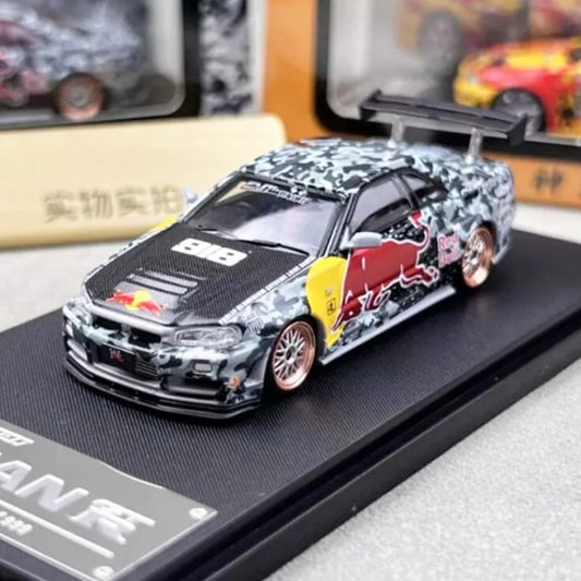 Nissan Skyline GT-R (R34) Z-Tune "Redbull" Fast Speed 1:64