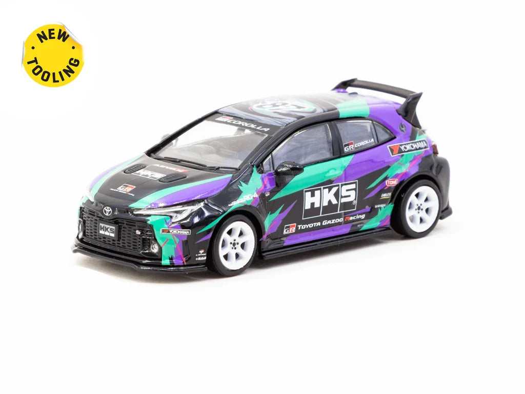 TOYOTA GR COROLLA HKS - TARMAC WORKS 1:64