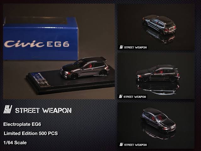 Honda EG6 Civic Black Chrome - Limited 500pcs STREET WEAPON
