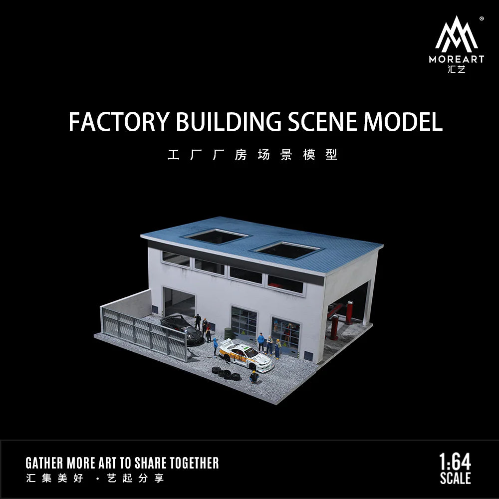 FACTORY BUILDING SCENE MODEL MOREART 1:64