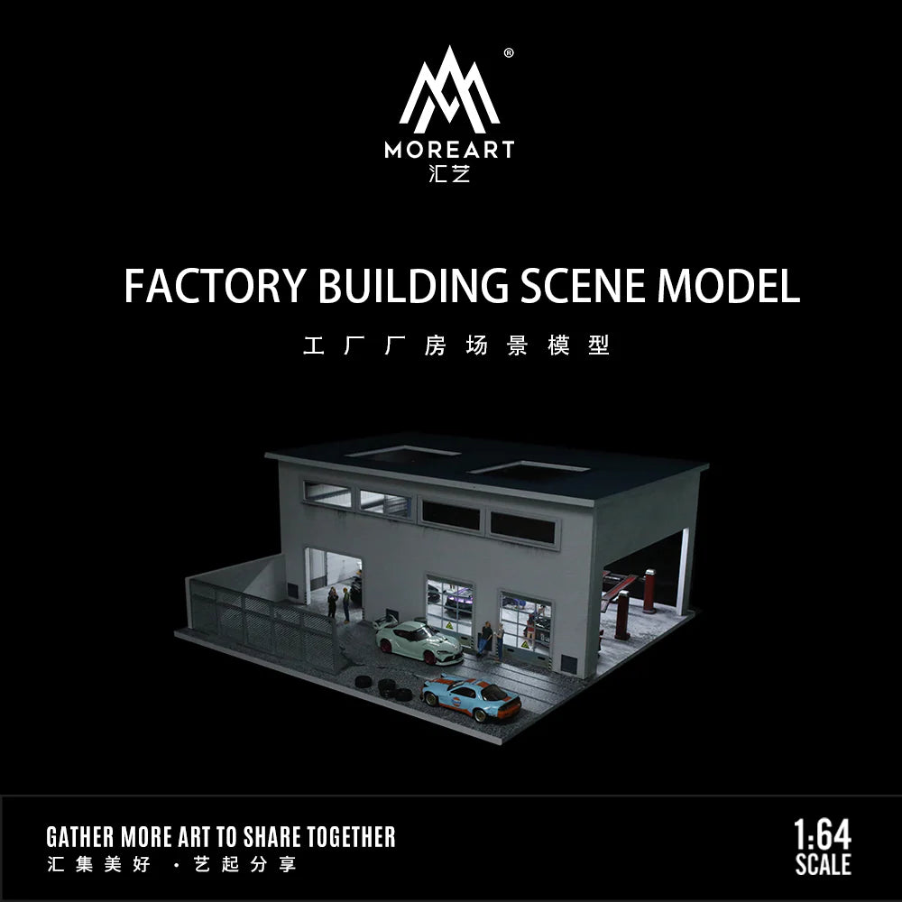 FACTORY BUILDING SCENE MODEL MOREART 1:64