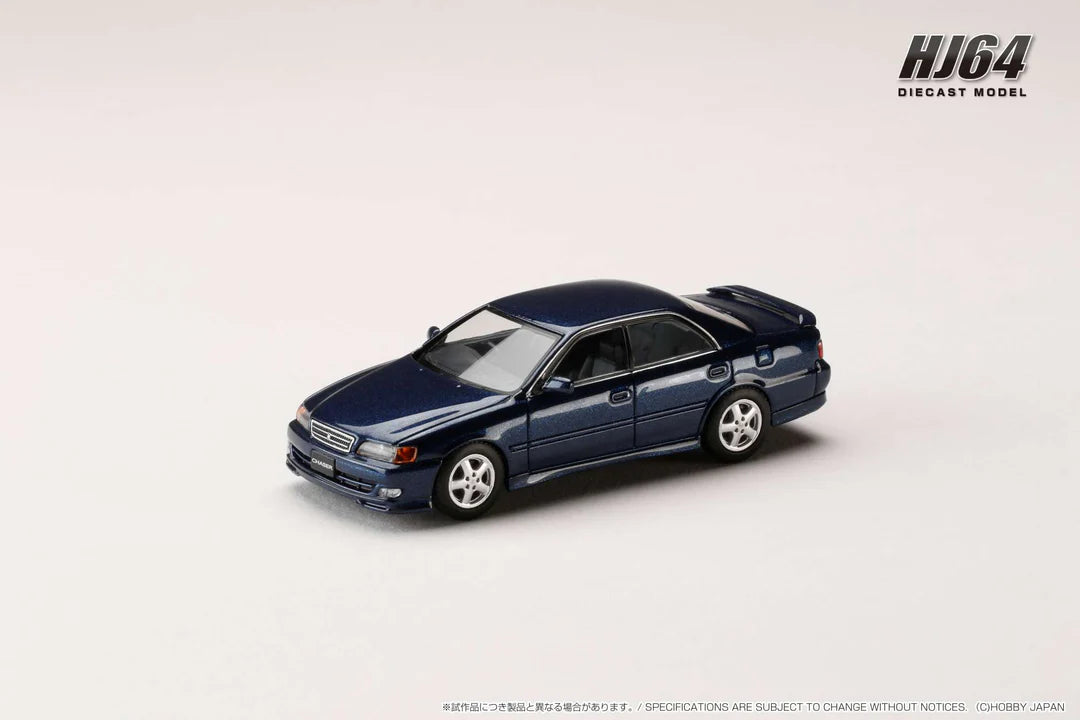 HOBBY JAPAN 1:64 TOYOTA CHASER TOURER V JZX100 1998 (Dark Blue Mica)