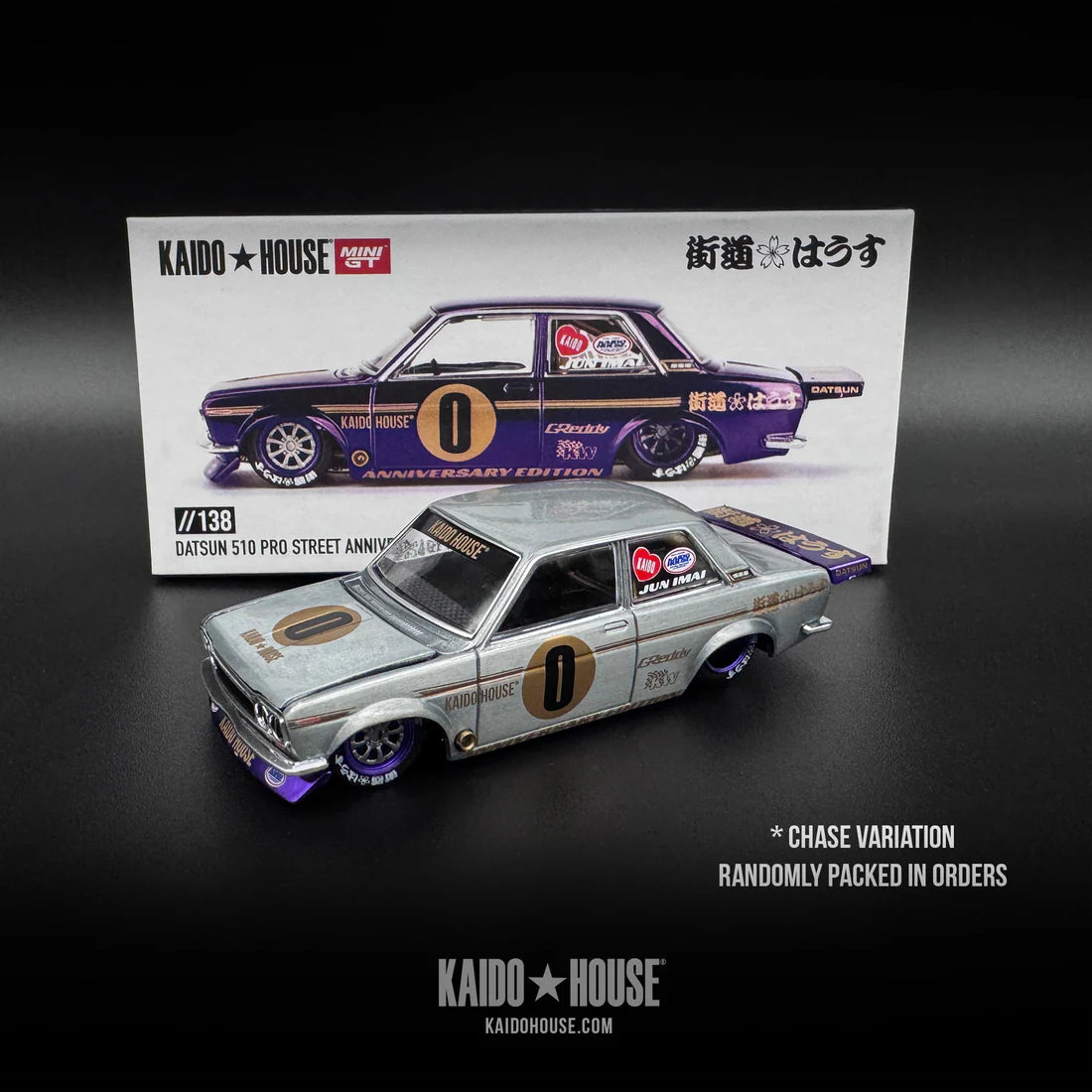 ミニカー KAIDO HOUSE 510 PRO STREET MINI GT Datsun 510 Pro Street Anniversary Edition - Kaido House x