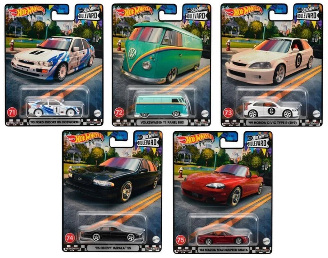 Boulevard #71-75 Set Of 5 Complete Hotwheels Premium
