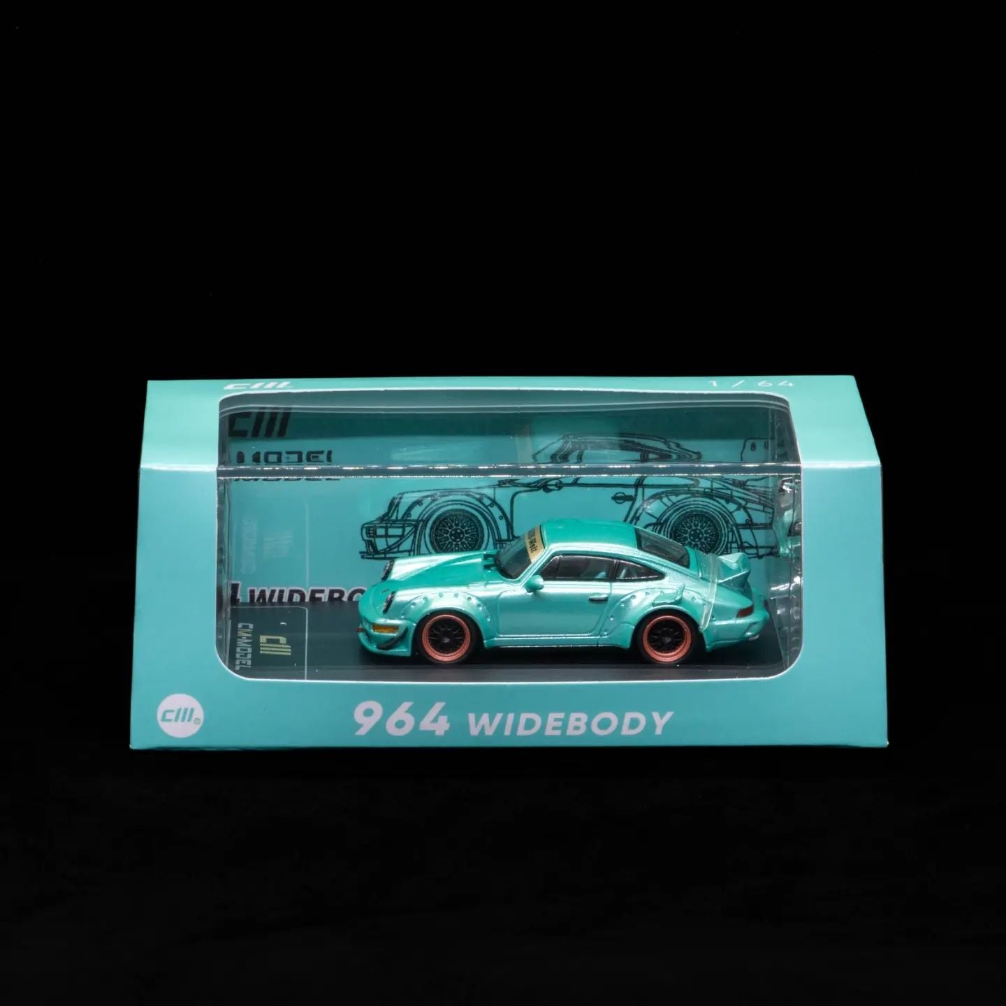 PORSCHE RWB 964 TIFFANY BLUE CM-MODEL1:64