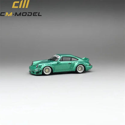 PORSCHE RWB 964 (METALLIC FLASH GREEN) CM-MODEL 1:64