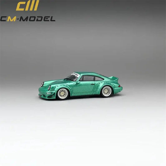 PORSCHE RWB 964 (METALLIC FLASH GREEN) CM-MODEL 1:64