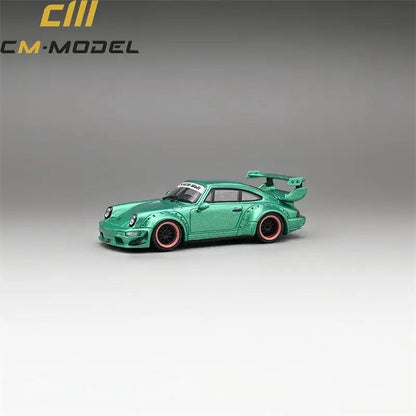 PORSCHE RWB 964 (METALLIC FLASH GREEN) CM-MODEL 1:64