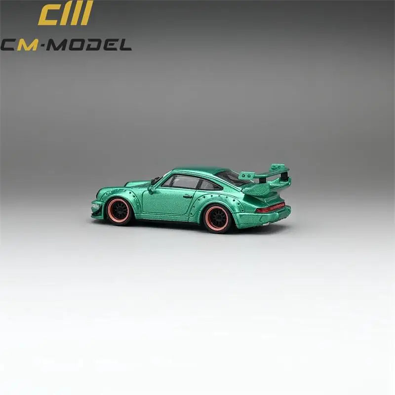 PORSCHE RWB 964 (METALLIC FLASH GREEN) CM-MODEL 1:64