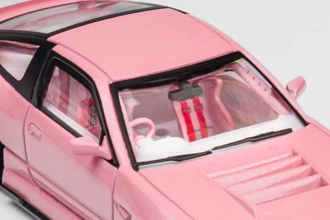 Nissan S13 180SX Pink Valentine Day Special Edition 2024 - Micro Turbo 1:64