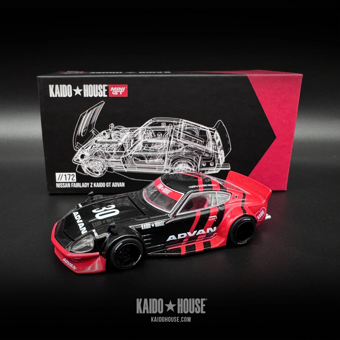 *Open-Box* NISSAN FAIRLADY Z KAIDO GT ADVAN - KAIDO HOUSE X MINI GT