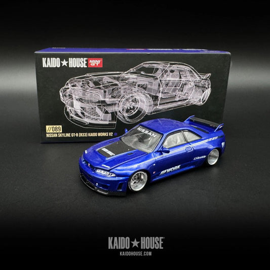 *Open-Box* NISSAN Skyline R33 GT-R 089 Kaido MiniGT 1:64