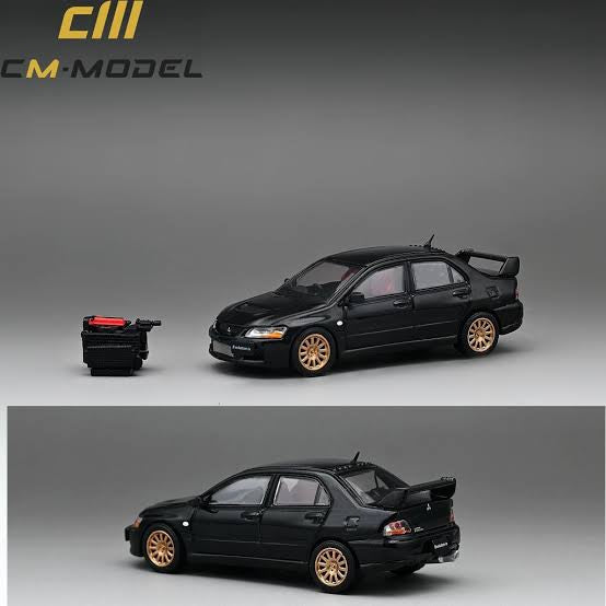 Mitsubishi Lancer EVOLUTION 9 IX (BLACK) w/Engine Sports Model CM 1:64