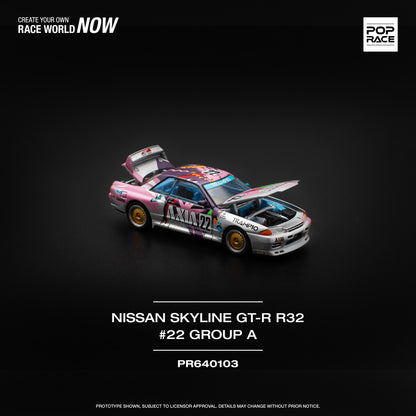 Nissan Skyline GT-R R32 #22 Group A - POP RACE 1:64