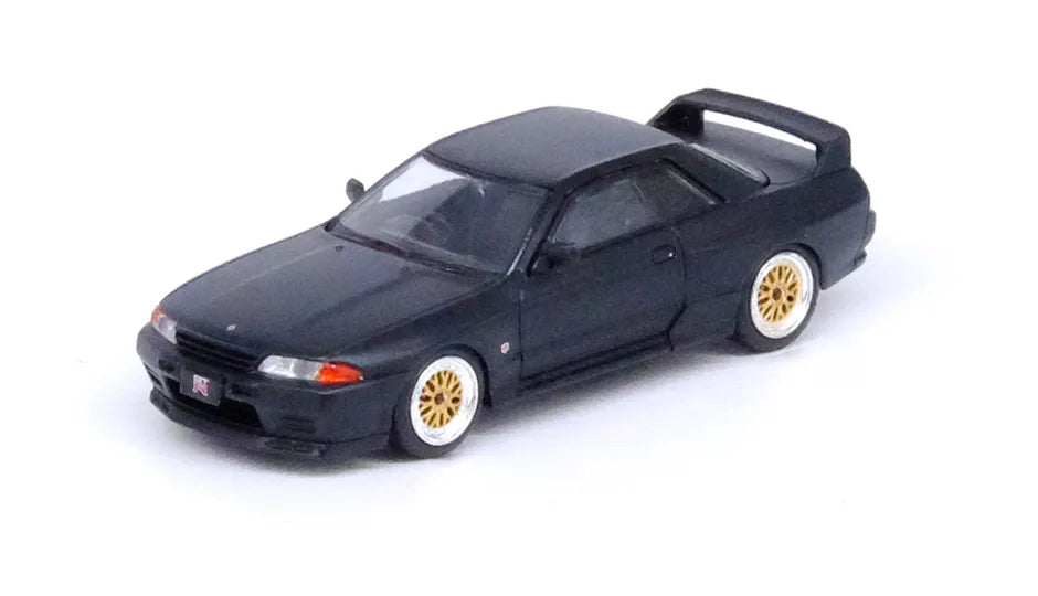 NISSAN SKYLINE GT-R (R32) Matt Black - The Diecast Company Special Edition Limited Quantity Production INNO64