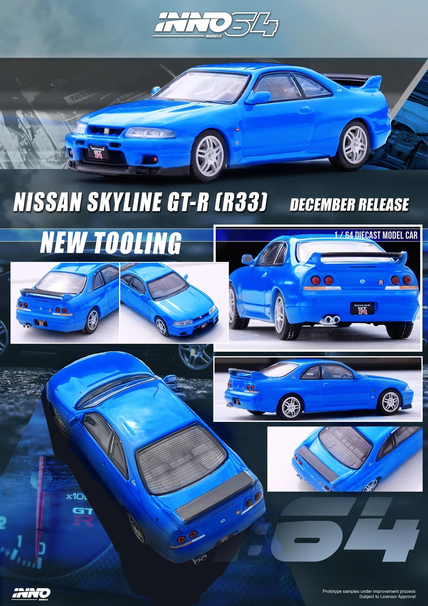 Nissan Skyline R33 GTR LM Limited - INNO 64