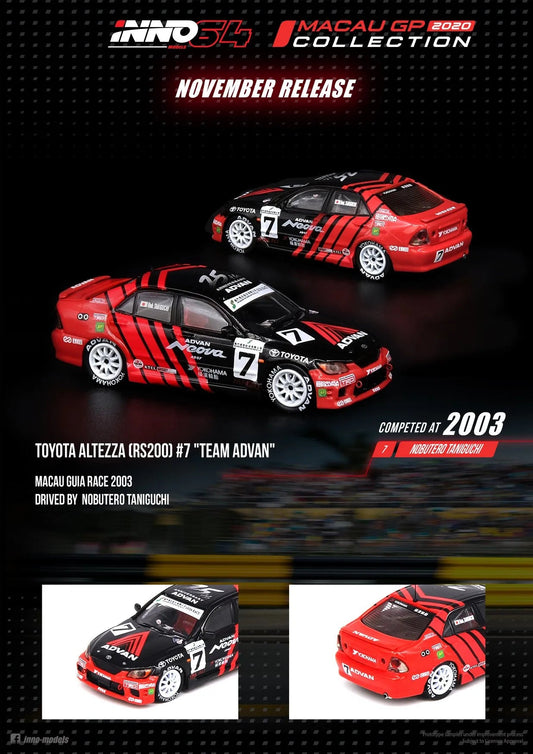TOYOTA ALTEZZA (RS200) #7 "TEAM ADVAN" - INNO64 1:64