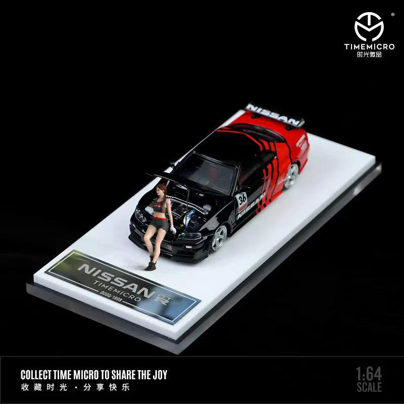 Nissan Skyline GTR R34 ADVAN w/ Figurine *LIMITED 1999pcs MADE*