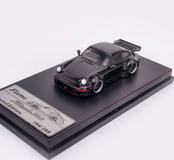 PORSCHE RWB 964 (DUCKTAIL BLACK) ONLY 299pcs Made - 1/64