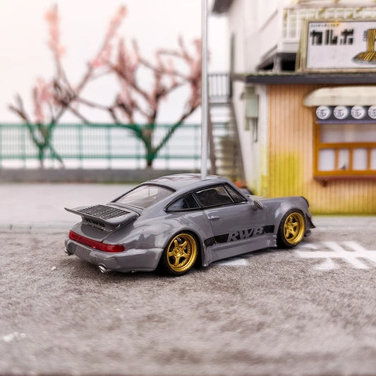 PORSCHE 964 RWB (GREY) ONLY 299pcs MADE - 1/64